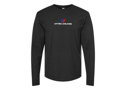 Youth United Airlines Logo Cotton Long Sleeve T-Shirt