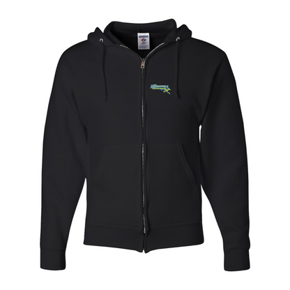 Men's CSU-Bakersfield Roadrunners JERZEES NuBlend Full-Zip Hooded Sweatshirt