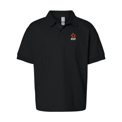 Youth Edf Gildan Dry Blend Jersey Polo