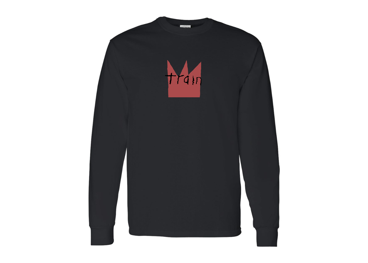 Men's Train Gildan Heavy Cotton Long Sleeve T-Shirt