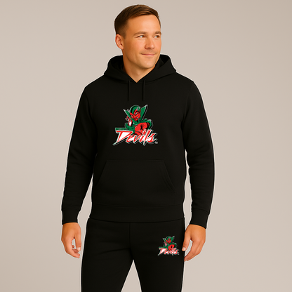 Men's MVSU Delta Devils Logo Hoodie Joggers Set