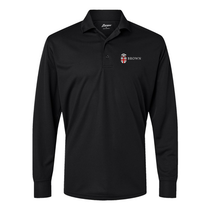 Men's Brown University  Paragon Prescott Long Sleeve Polo