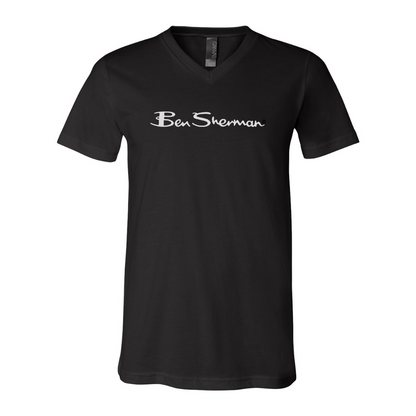 Ben Sherman BELLA  CANVAS - Jersey V-Neck T-Shirt