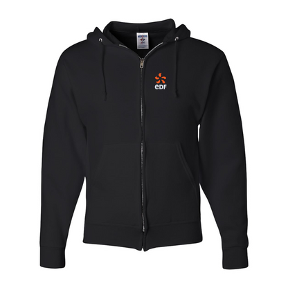 Men's Edf JERZEES NuBlend Full-Zip Hooded Sweatshirt