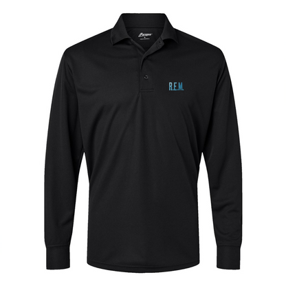 Men's  R.E.M. Blue  Paragon Prescott Long Sleeve Polo