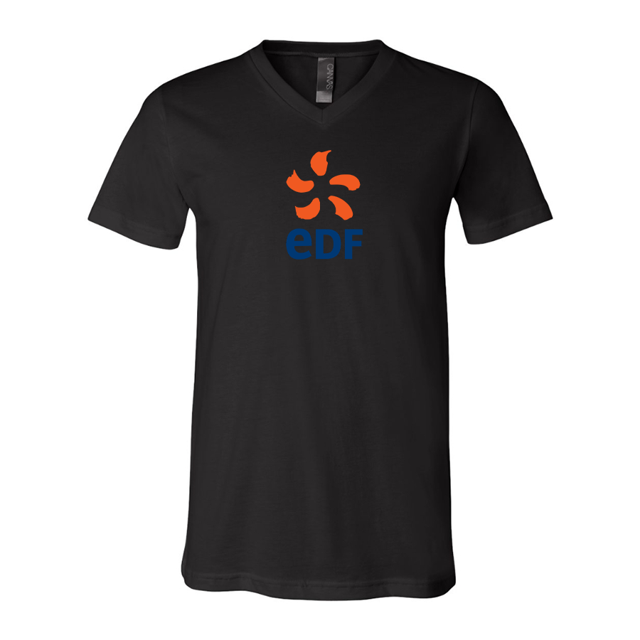 Edf BELLA  CANVAS - Jersey V-Neck T-Shirt