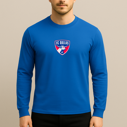 Men's FC Dallas Soccer Logo Long Sleeve T-Shirt