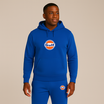 Men's Gulf Oil Logo Hoodie Joggers Set