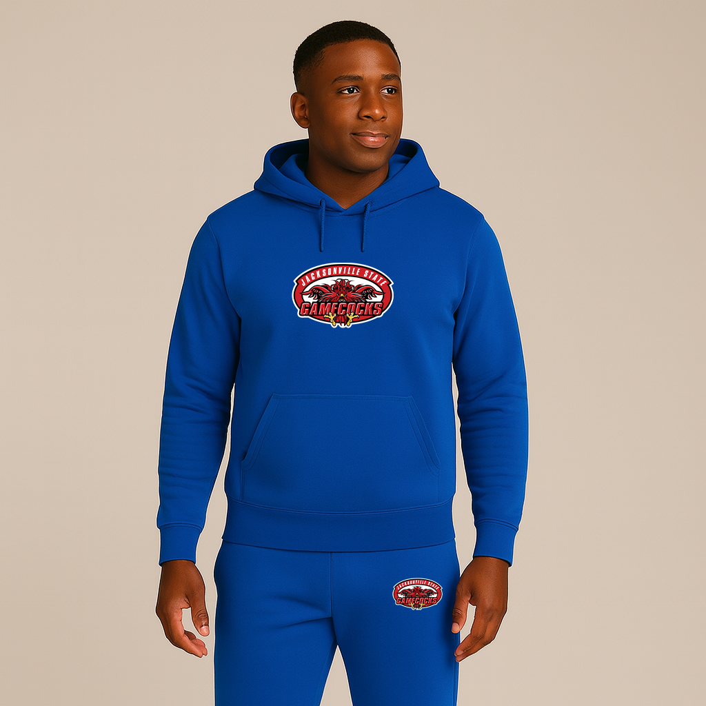 Men's Jacksonville State Gamecocks Logo Hoodie Joggers Set