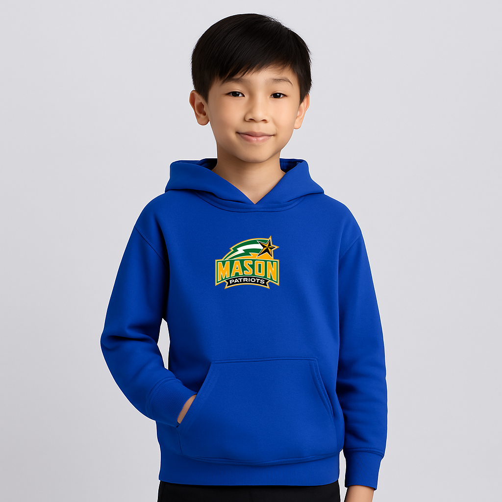 Youth George Mason Patriots Logo Pullover Hoodie