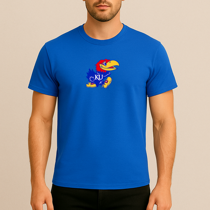 Men's Kansas Jayhawks Logo Cotton T-Shirt