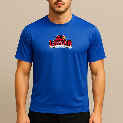 Men's Lamar Cardinals Logo Polyester T-Shirt