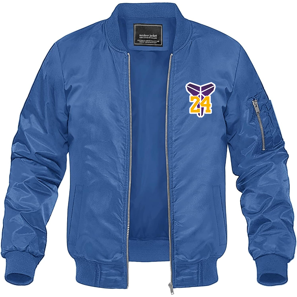 Men's Kobe Bryant Mamba 24 Lightweight Bomber Jacket - Blue