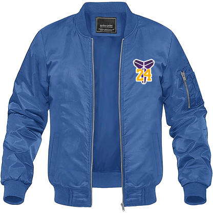 Men's Kobe Bryant Mamba 24 Lightweight Bomber Jacket - Blue