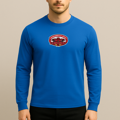 Men's Jacksonville State Gamecocks Logo Long Sleeve T-Shirt