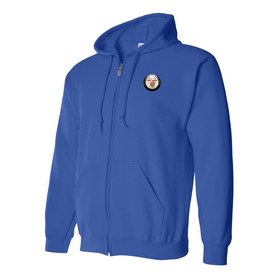 Men's Eadon Green Logo Zipper Hoodie
