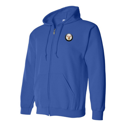 Men's Eadon Green Logo Zipper Hoodie