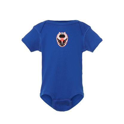 Birmingham Bulls Logo Baby Romper Onesie