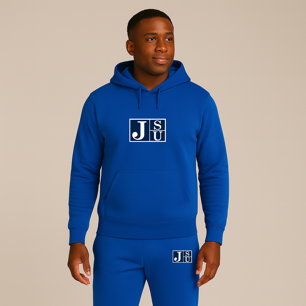 Men's Jackson State Tigers Logo Hoodie Joggers Set