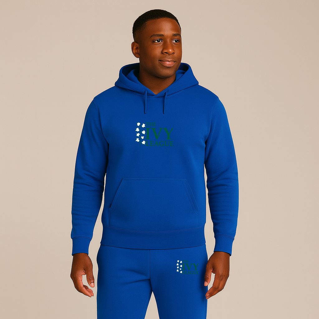 Men's Ivy League Logo Hoodie Joggers Set
