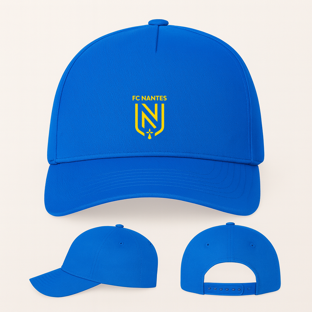 FC Nantes Soccer Logo Five Panel Twill Snapback Cap