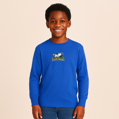 Youth La Salle Explorers Logo Cotton Long Sleeve T-Shirt