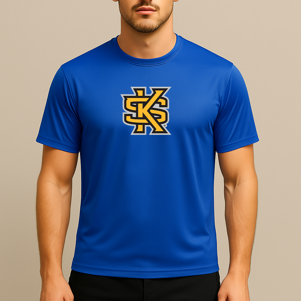 Men's Kennesaw State Owls Logo Polyester T-Shirt