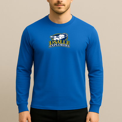 Men's La Salle Explorers Logo Long Sleeve T-Shirt