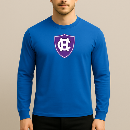 Men's Holy Cross Crusaders Logo Long Sleeve T-Shirt
