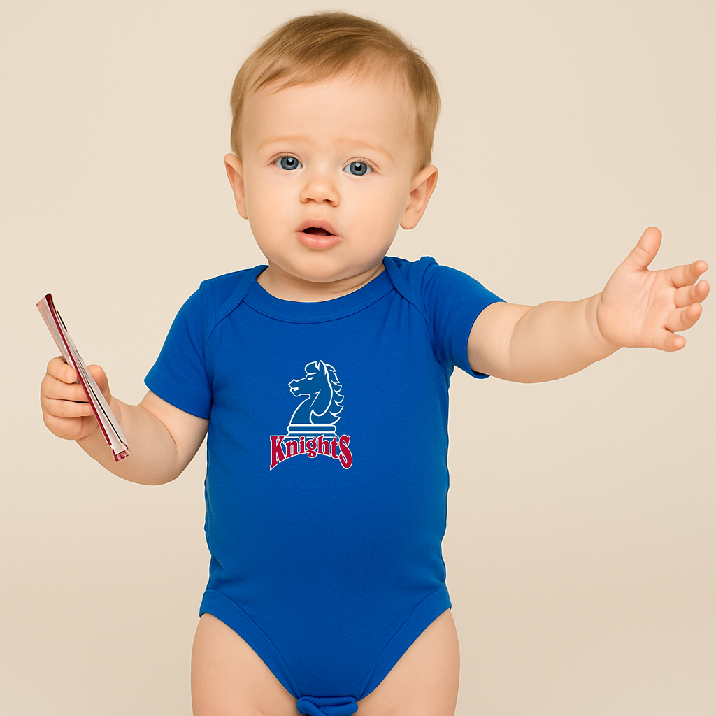 Fairleigh Dickinson Knights Logo Baby Romper Onesie