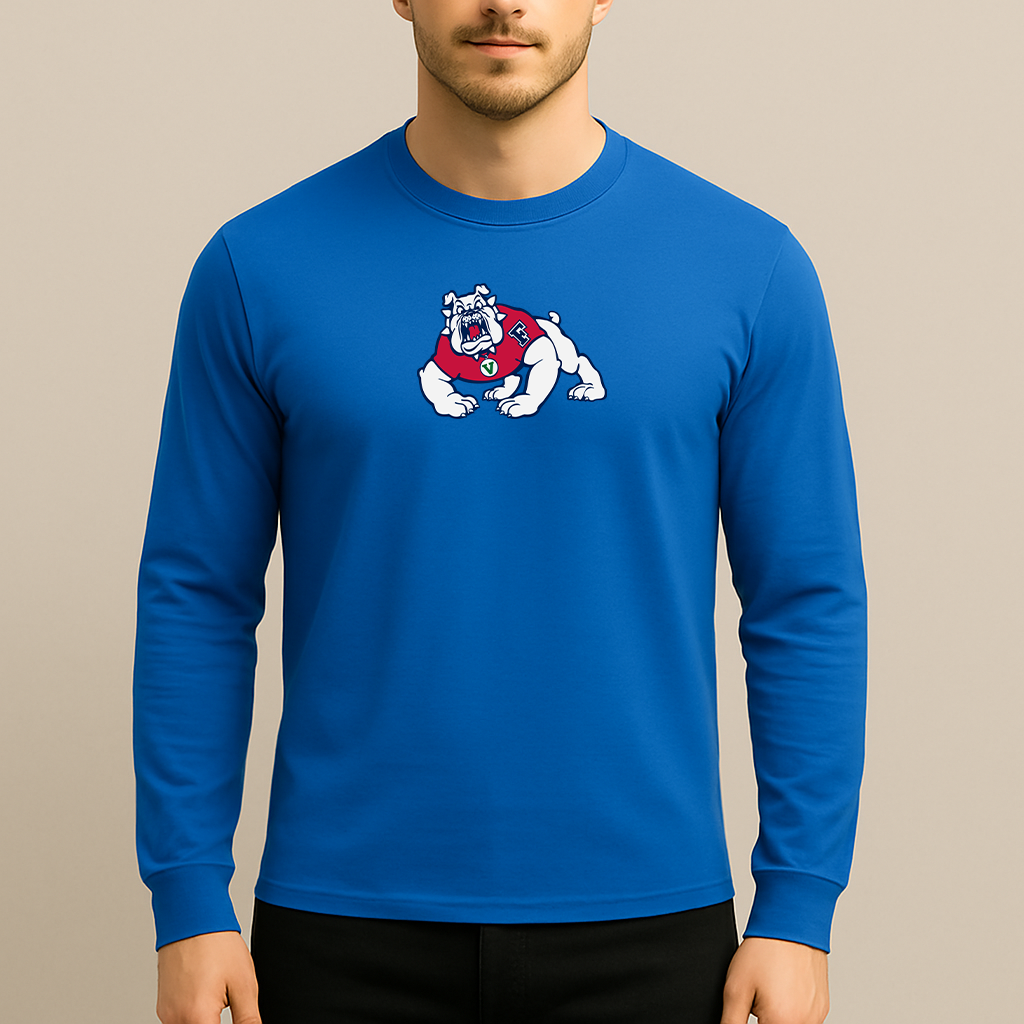 Men's Fresno State Bulldogs Logo Long Sleeve T-Shirt