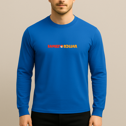 Men's Family Dollar Logo Long Sleeve T-Shirt