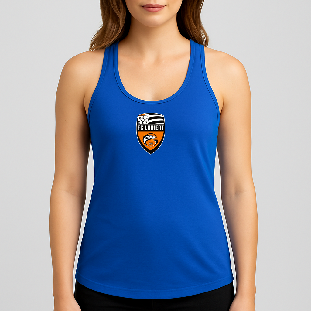Women's FC Lorient Soccer Logo Next Level Ideal Racerback Tank