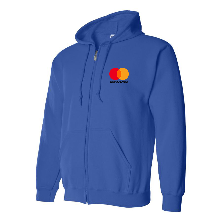 Men's Mastercard Logo  Zipper Hoodie