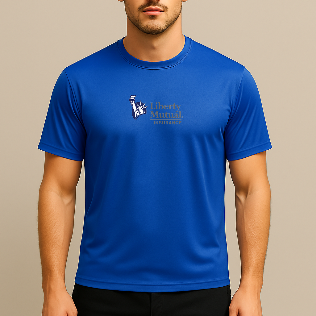 Men's Liberty Mutual Insurance Logo Polyester T-Shirt