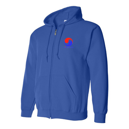 Men's Korean Air Logo Zipper Hoodie
