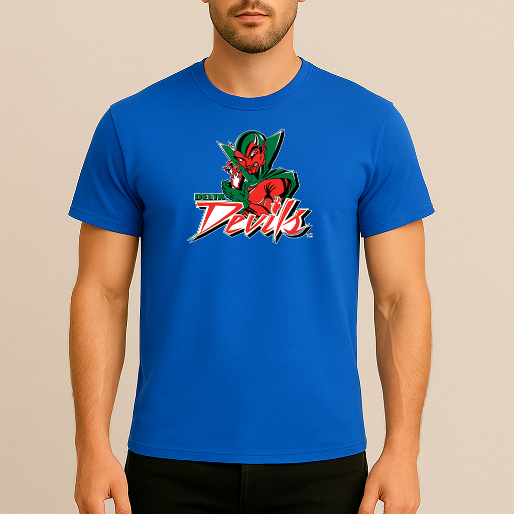 Men's MVSU Delta Devils Logo Cotton T-Shirt