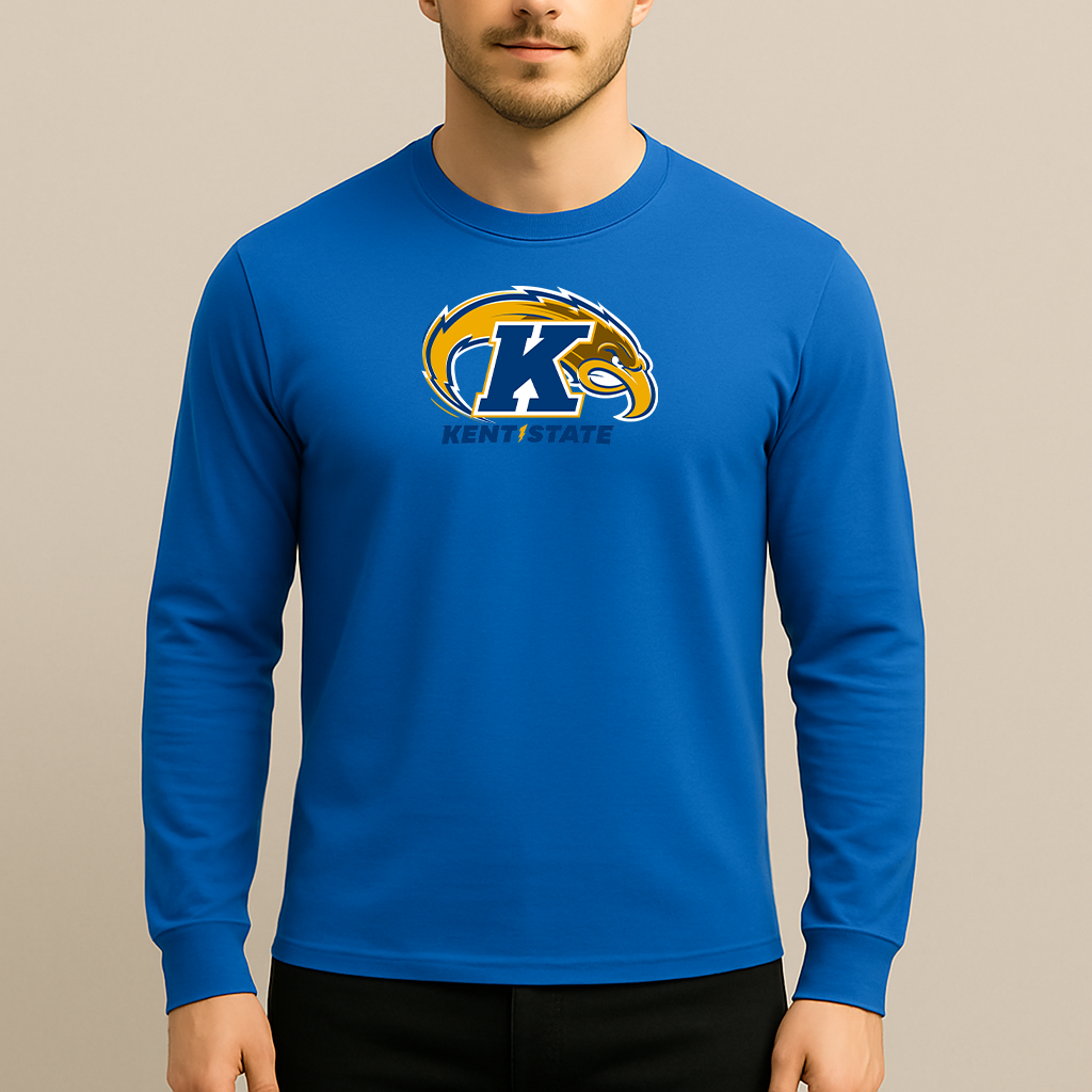 Men's Kent State Golden Flashes Logo Long Sleeve T-Shirt