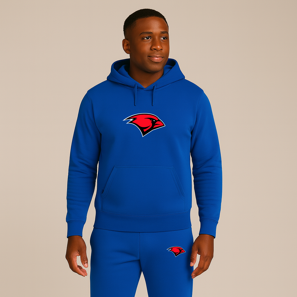 Men's Incarnate Word Cardinals Logo Hoodie Joggers Set