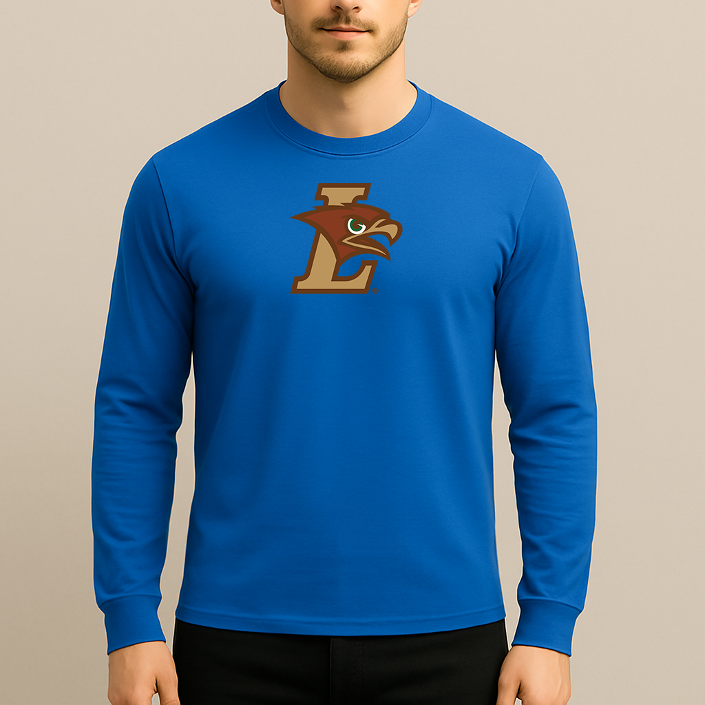 Men's Lehigh Mountain Hawks Logo Long Sleeve T-Shirt