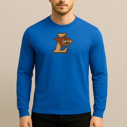 Men's Lehigh Mountain Hawks Logo Long Sleeve T-Shirt