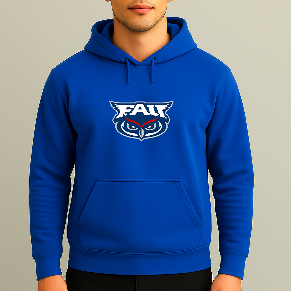 Men's Florida Atlantic Owls Logo Pullover Hoodie