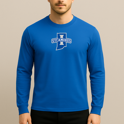 Men's Indiana State Sycamores Logo Long Sleeve T-Shirt