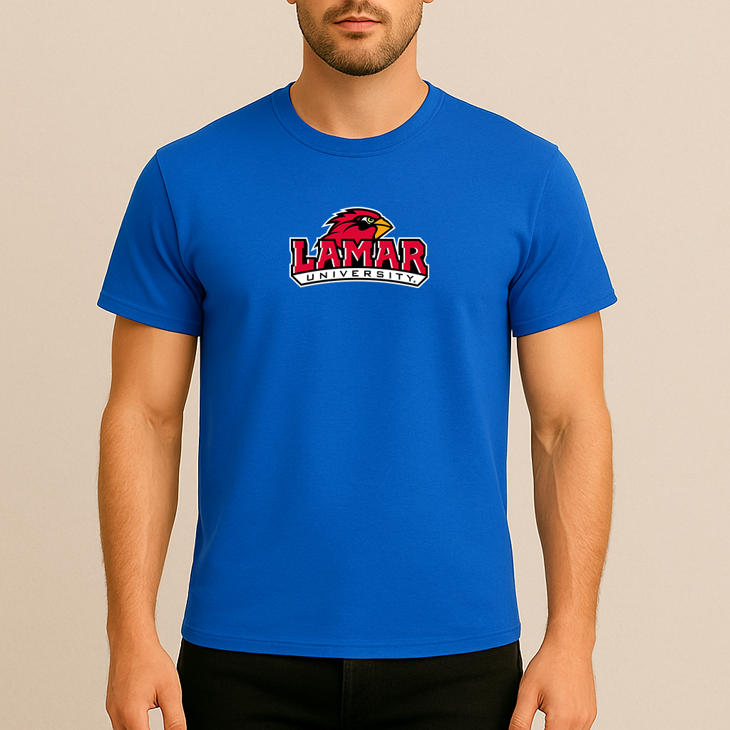 Men's Lamar Cardinals Logo Cotton T-Shirt
