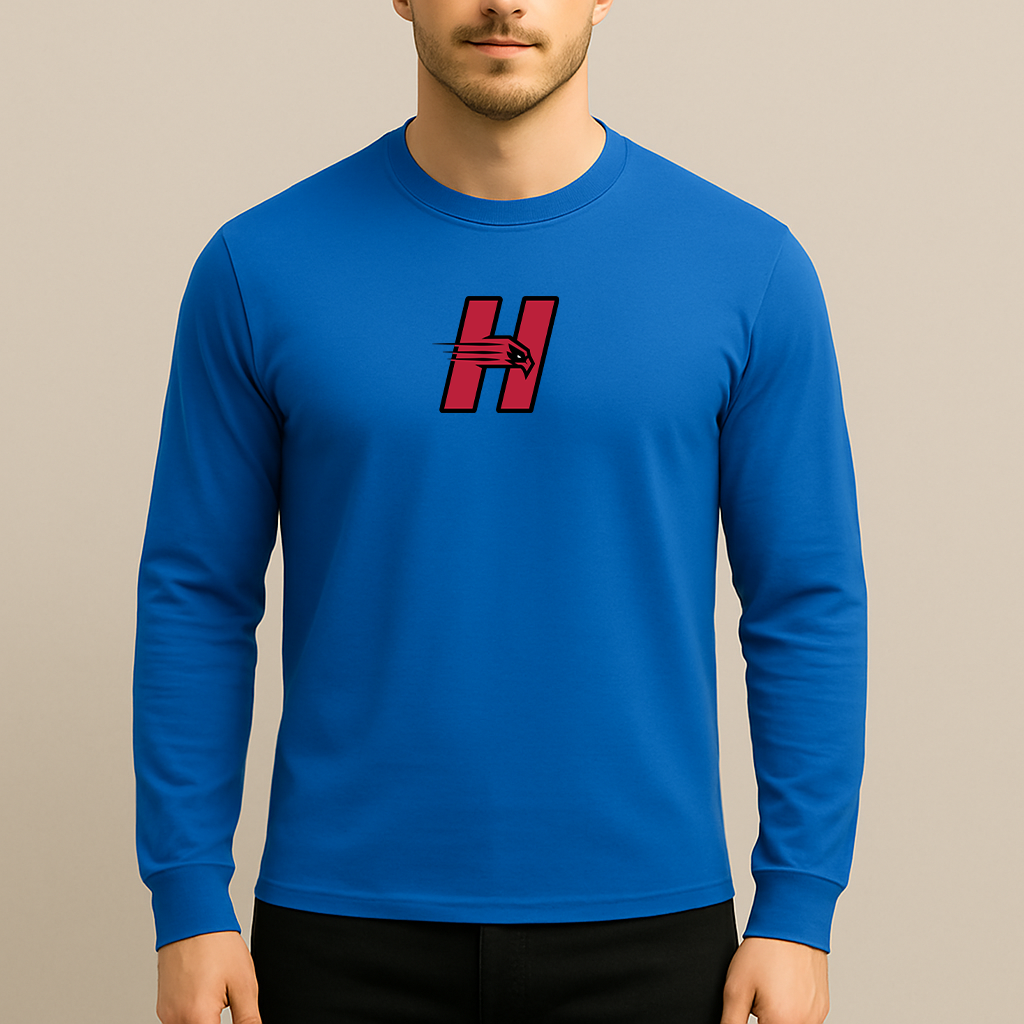 Men's Hartford Hawks Logo Long Sleeve T-Shirt