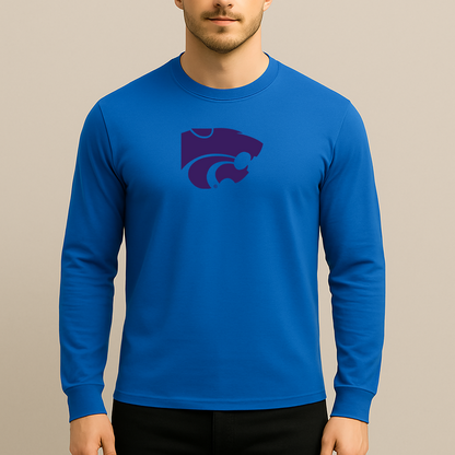Men's Kansas State Wildcats Logo Long Sleeve T-Shirt