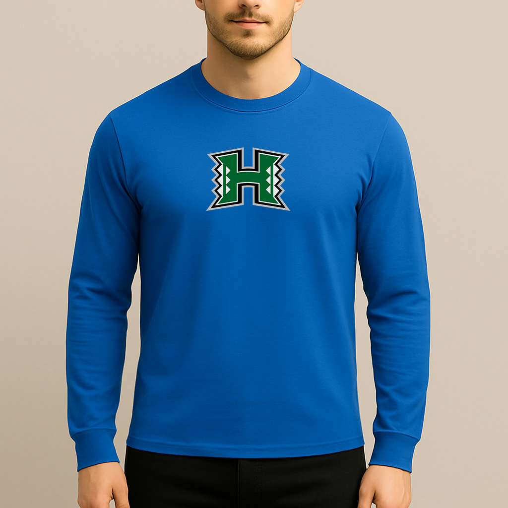 Men's Hawaii Warriors Logo Long Sleeve T-Shirt