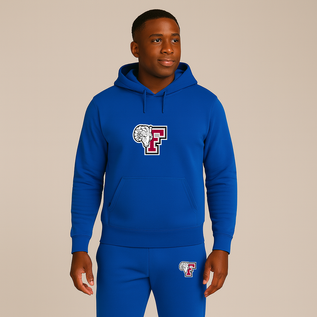 Men's Fordham Rams Logo Hoodie Joggers Set