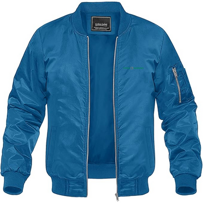 Men's  Intesa Logo Lightweight Bomber Jacket Windbreaker Softshell Varsity Jacket Coat