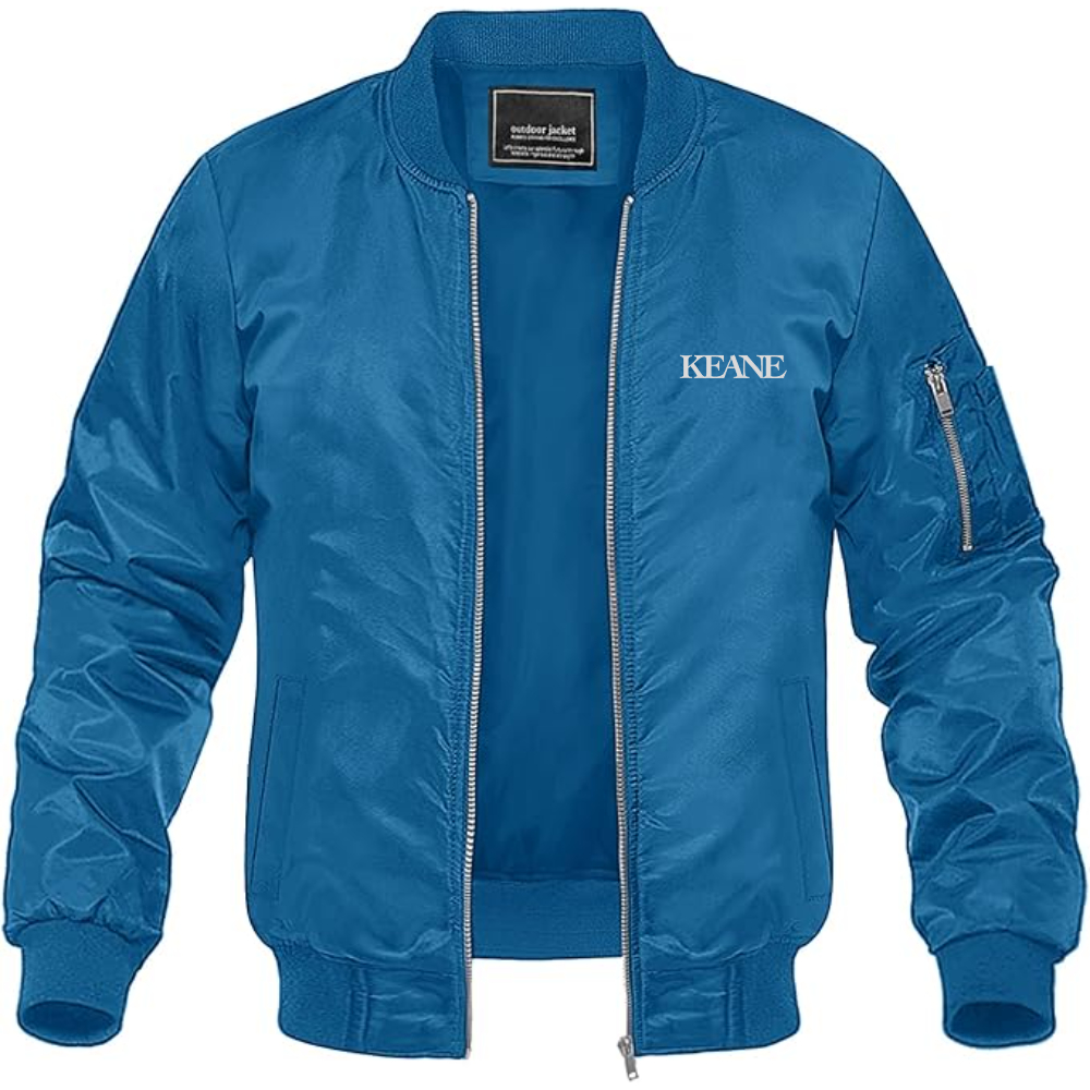 Men's Keane Lightweight Bomber Jacket Windbreaker Softshell Varsity Jacket Coat